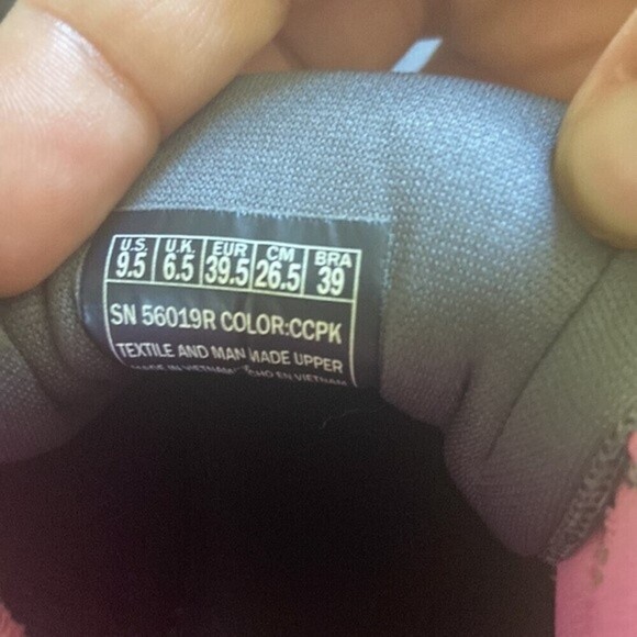 Skechers memory foam pink and grey shoes size 9.5 - Picture 7 of 8